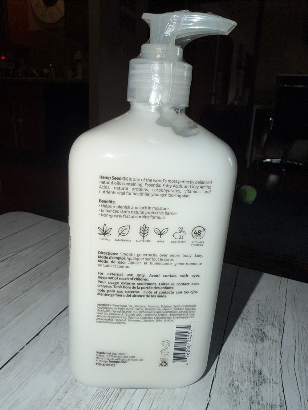 Hempz Passionfruit Punch Lotion — White Bottle with Colorful Label - Picture 2 of 2